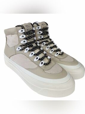 Miz Mooz Alpyne Sneakers NEW Platform Lace Up Cream Women’s Size 8